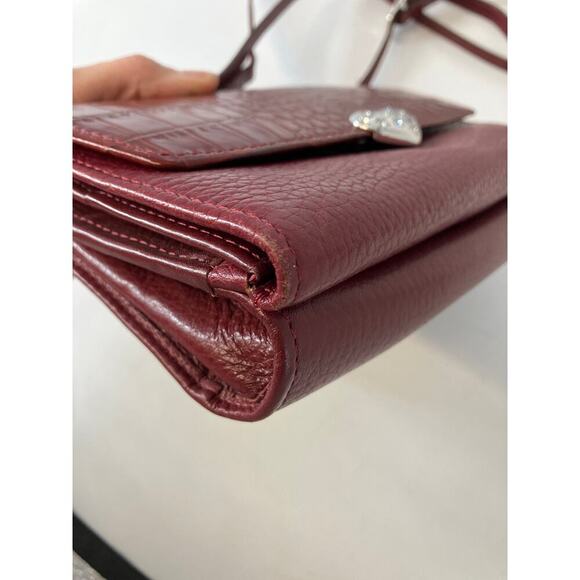 BRIGHTON SMALL PEBBLED LEATHER EMBOSSED ANIMAL CROSSBODY BAG - Picture 7 of 16